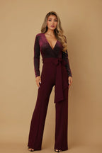 Velvet Top Fashion Jumpsuit | Mixtshop LLC