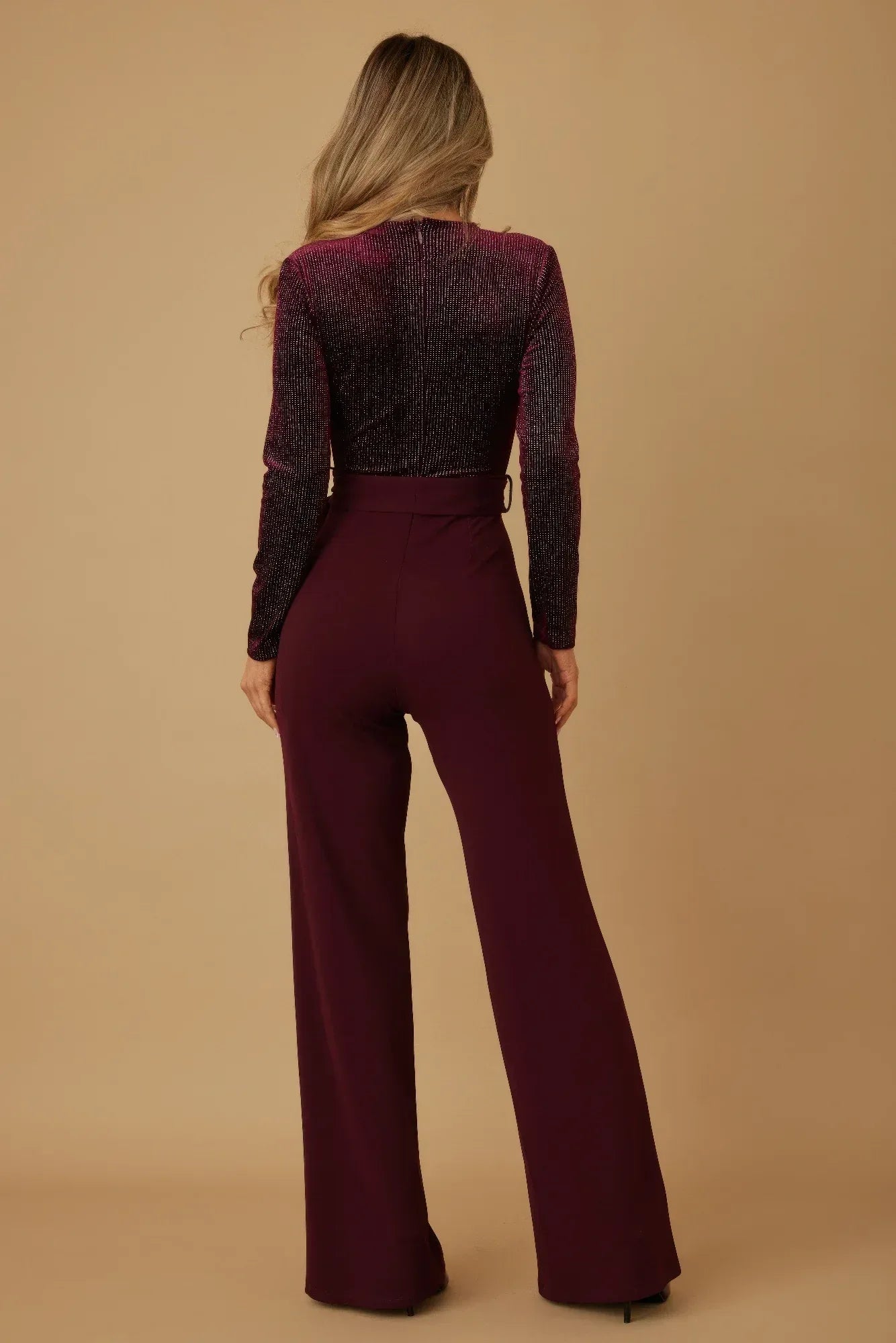 Velvet Top Fashion Jumpsuit | Mixtshop LLC
