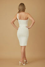 Double Cut Strap Midi Dress | Mixtshop LLC