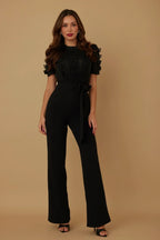 Multi Butterfly Sheer Pattern Jumpsuit | Mixtshop LLC