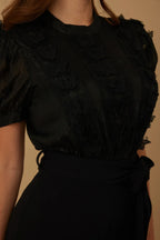 Multi Butterfly Sheer Pattern Jumpsuit | Mixtshop LLC