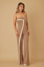 Flap Strapless Chain Jumpsuit | Mixtshop LLC