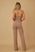 Flap Strapless Chain Jumpsuit | Mixtshop LLC