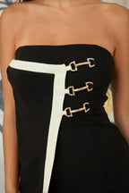 Flap Strapless Chain Jumpsuit | Mixtshop LLC