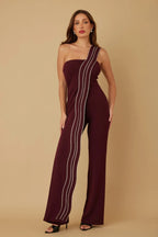 Flap Rhinestone Edge Jumpsuit | Mixtshop LLC