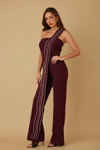 Flap Rhinestone Edge Jumpsuit | Mixtshop LLC