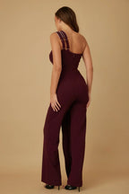 Flap Rhinestone Edge Jumpsuit | Mixtshop LLC