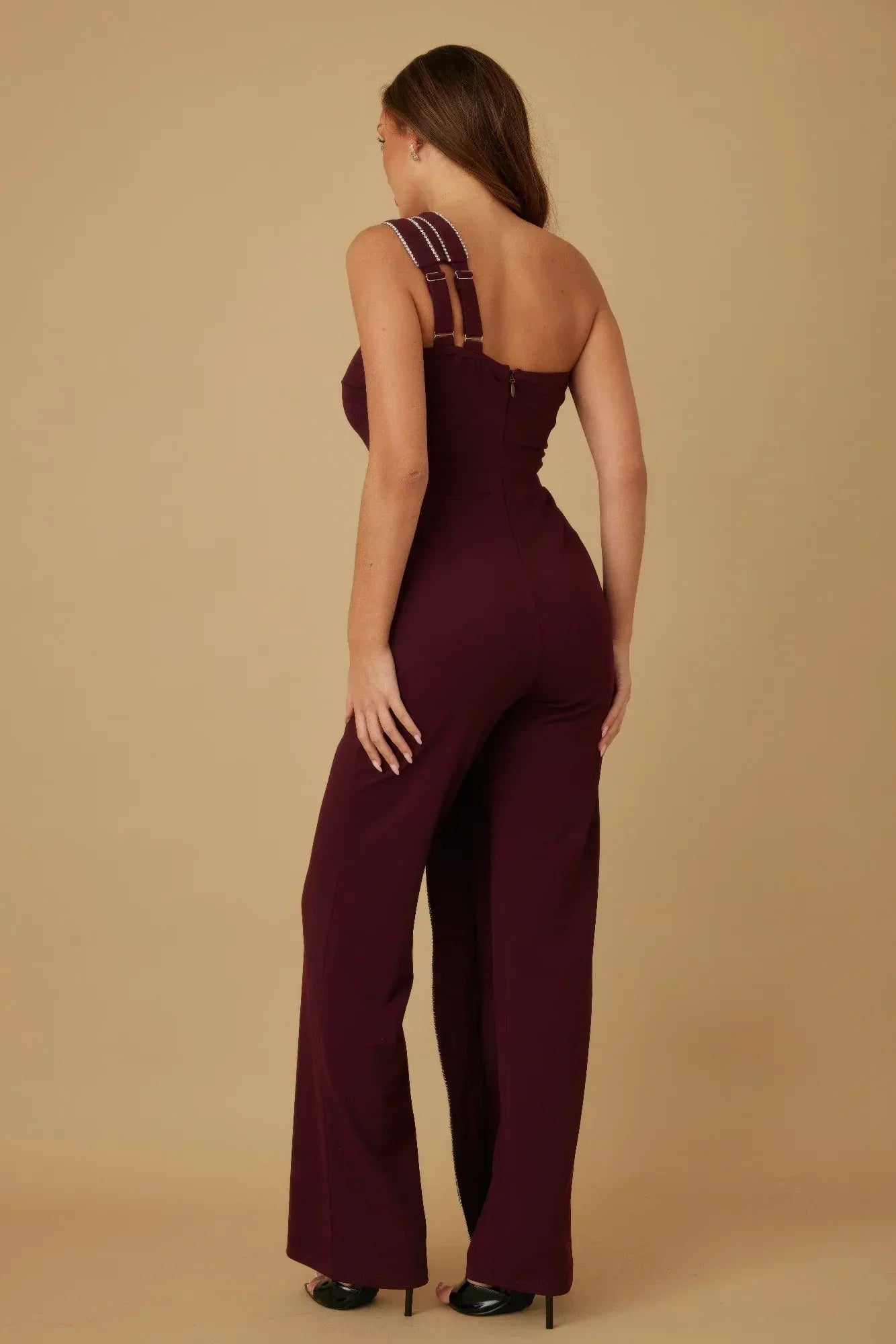 Flap Rhinestone Edge Jumpsuit | Mixtshop LLC
