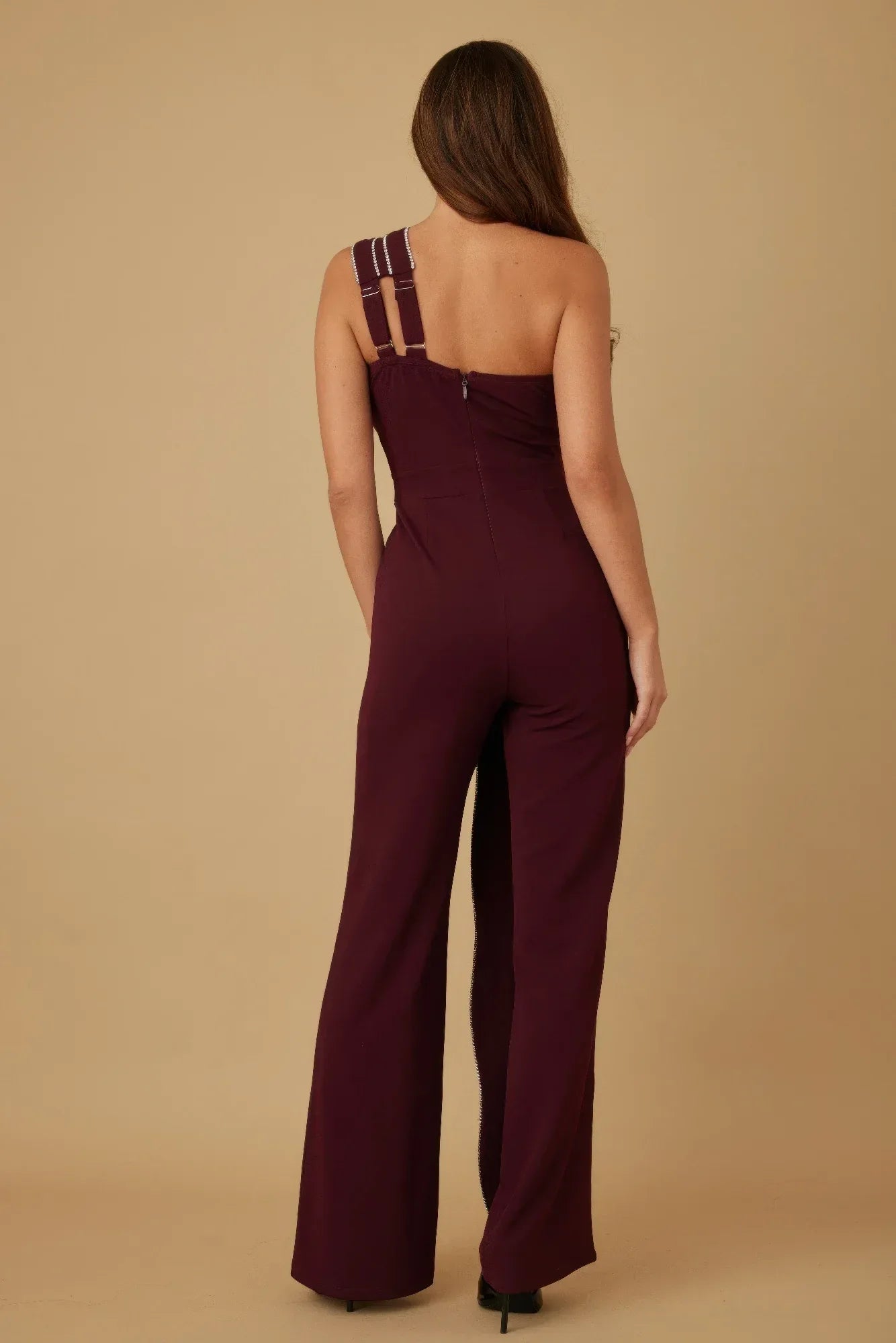 Flap Rhinestone Edge Jumpsuit | Mixtshop LLC