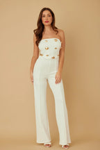 Multi Flat Mirror Stone Jumpsuit | Mixtshop LLC