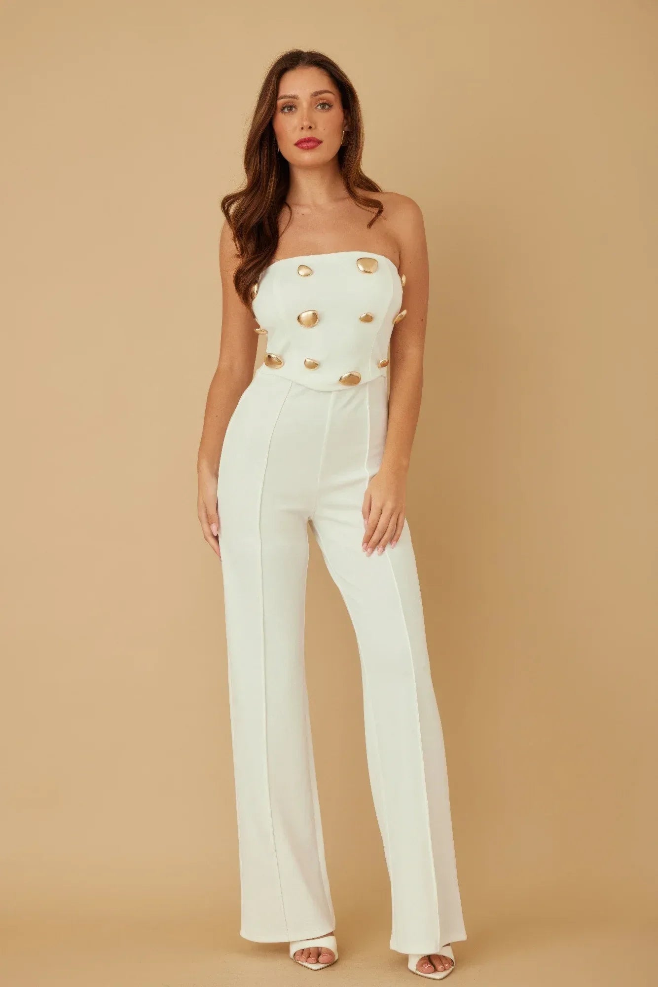 Multi Flat Mirror Stone Jumpsuit | Mixtshop LLC