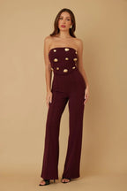 Multi Flat Mirror Stone Jumpsuit | Mixtshop LLC