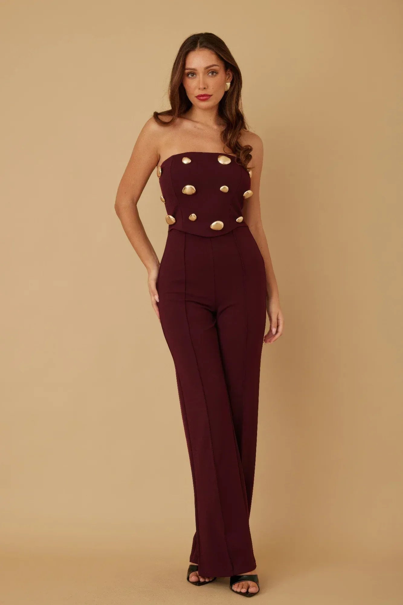 Multi Flat Mirror Stone Jumpsuit Secondary image