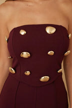 Multi Flat Mirror Stone Jumpsuit | Mixtshop LLC