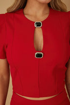 Puff Cap Sleeve Jewel Detail Sets | Mixtshop LLC
