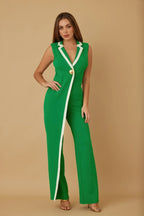 Single Golden Bell Button Jumpsuit | Mixtshop LLC