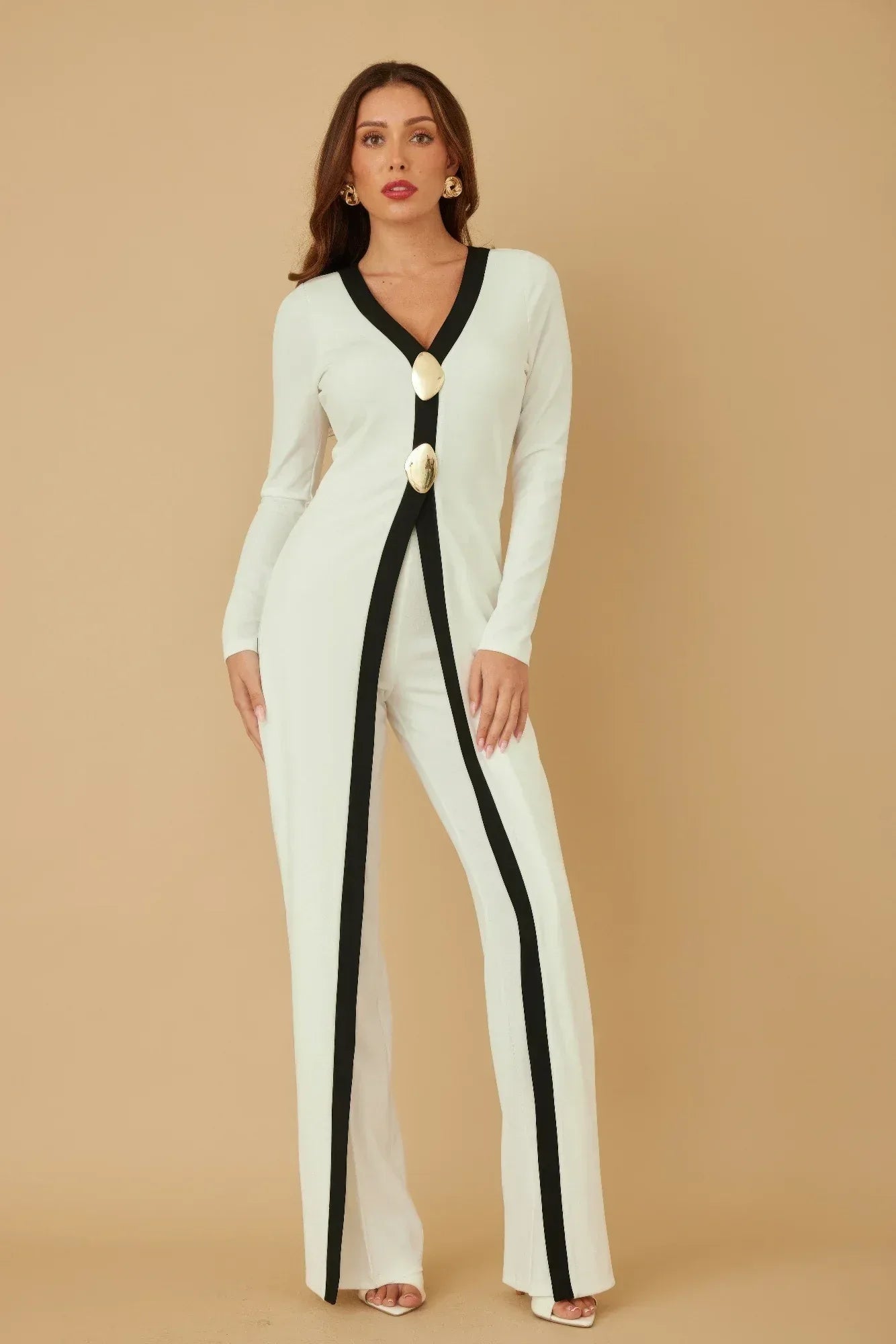 Mirror Stone Long Layer Jumpsuit | Mixtshop LLC