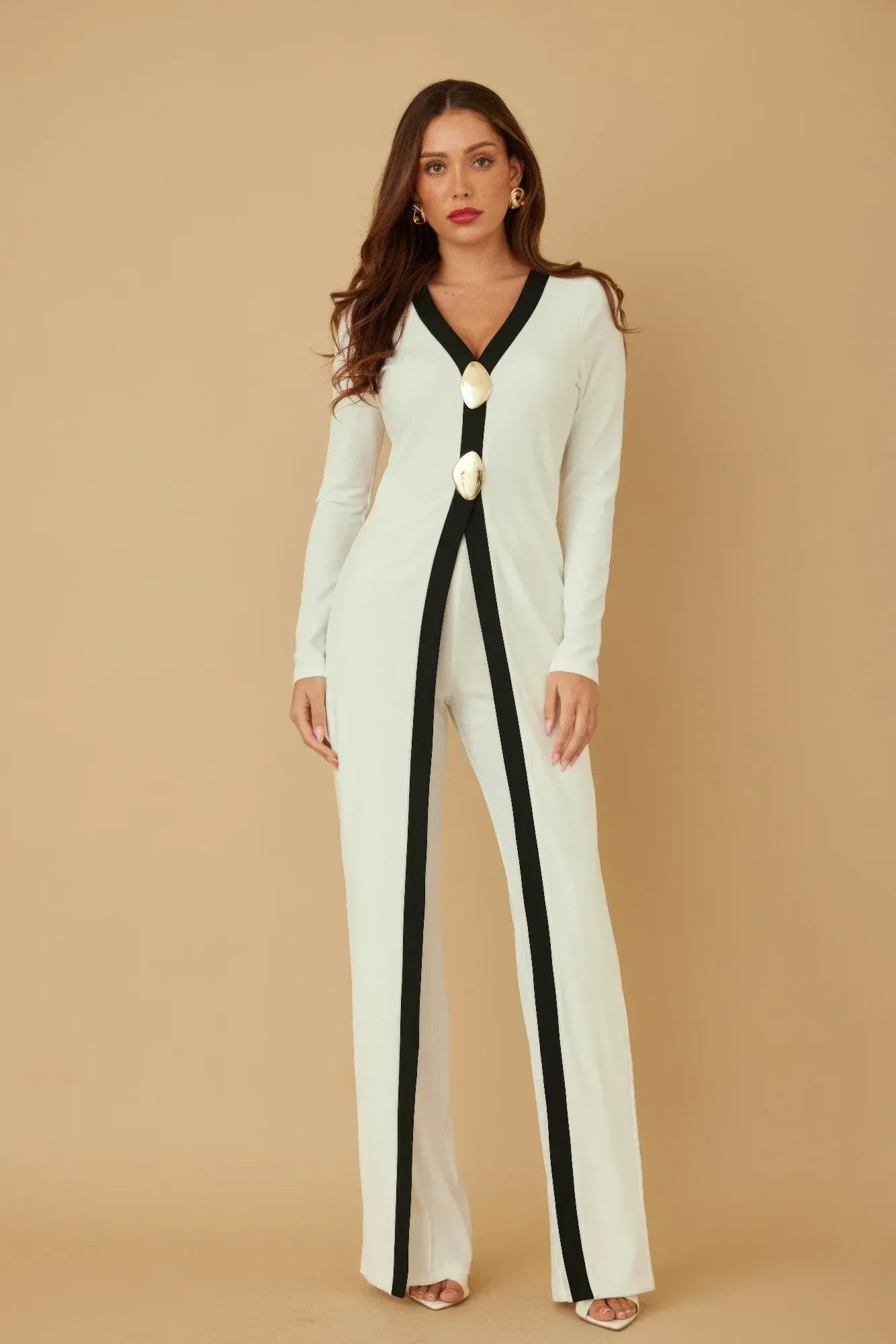 Mirror Stone Long Layer Jumpsuit | Mixtshop LLC