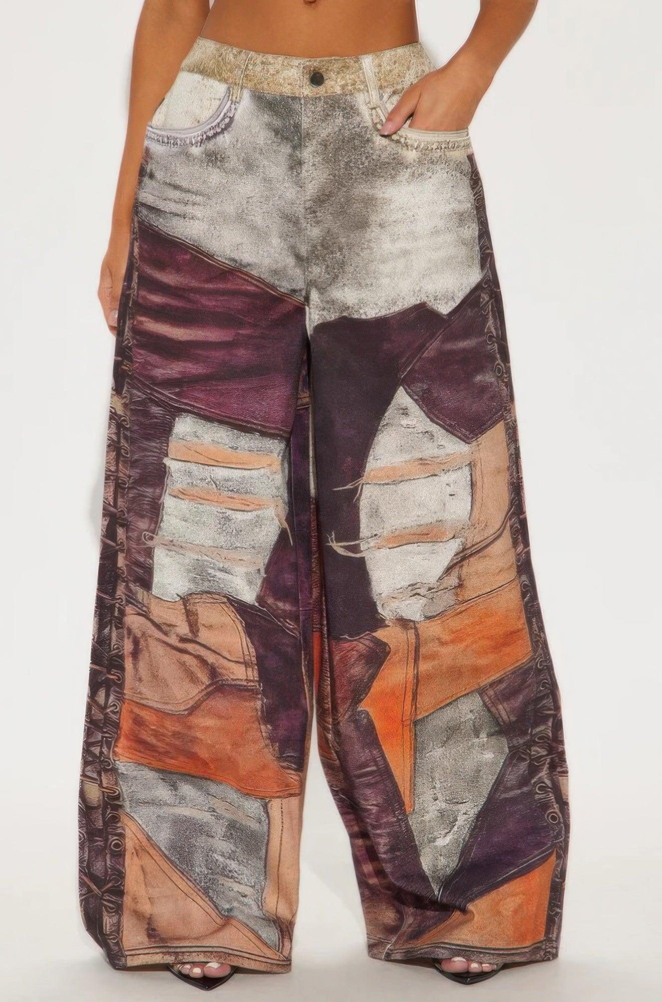 Fabric Printed Pants | Mixtshop LLC