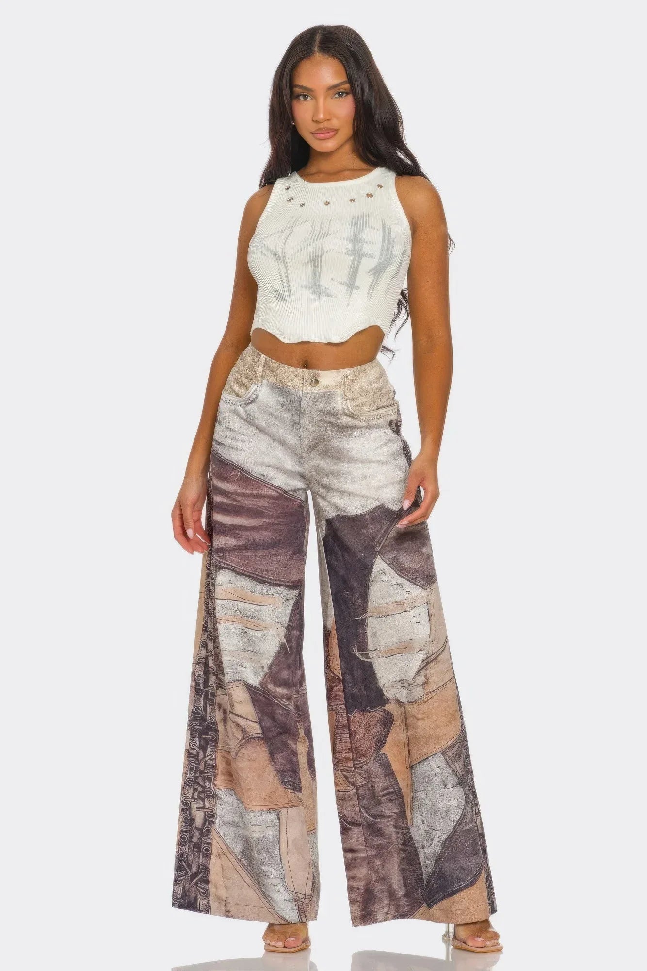 Fabric Printed Pants Secondary image