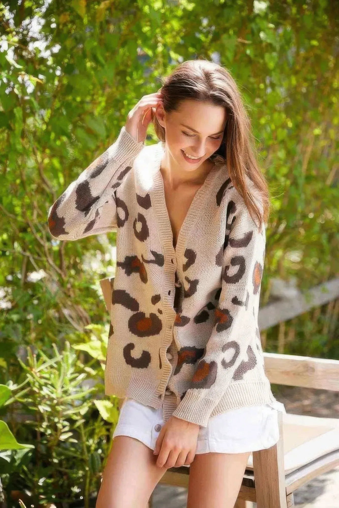 Leopard Button Down Cardigan | Mixtshop LLC