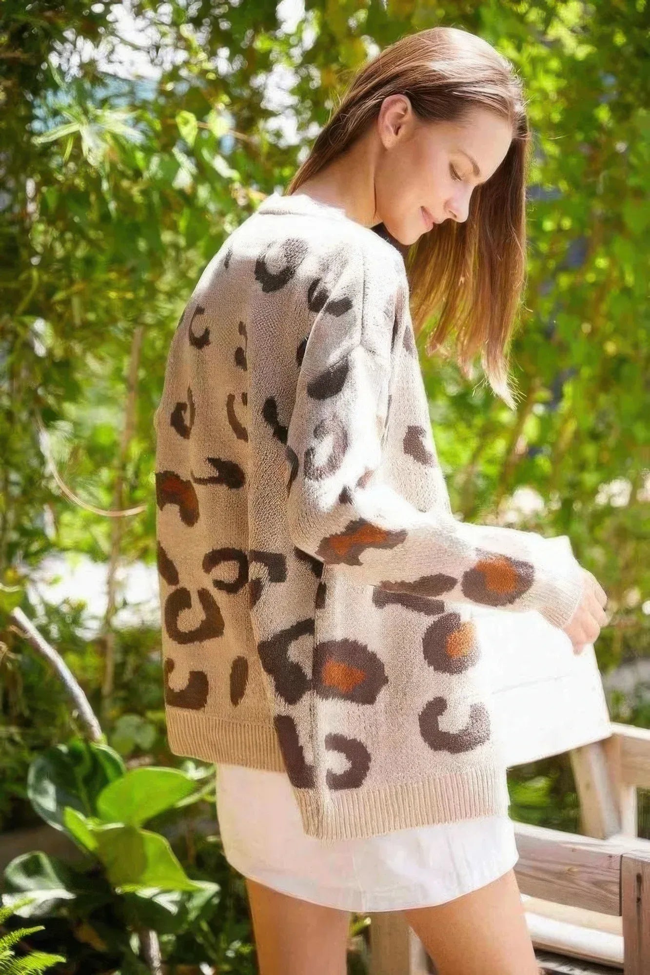 Leopard Button Down Cardigan | Mixtshop LLC