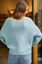 Overlap V Neck Sweater | Mixtshop LLC