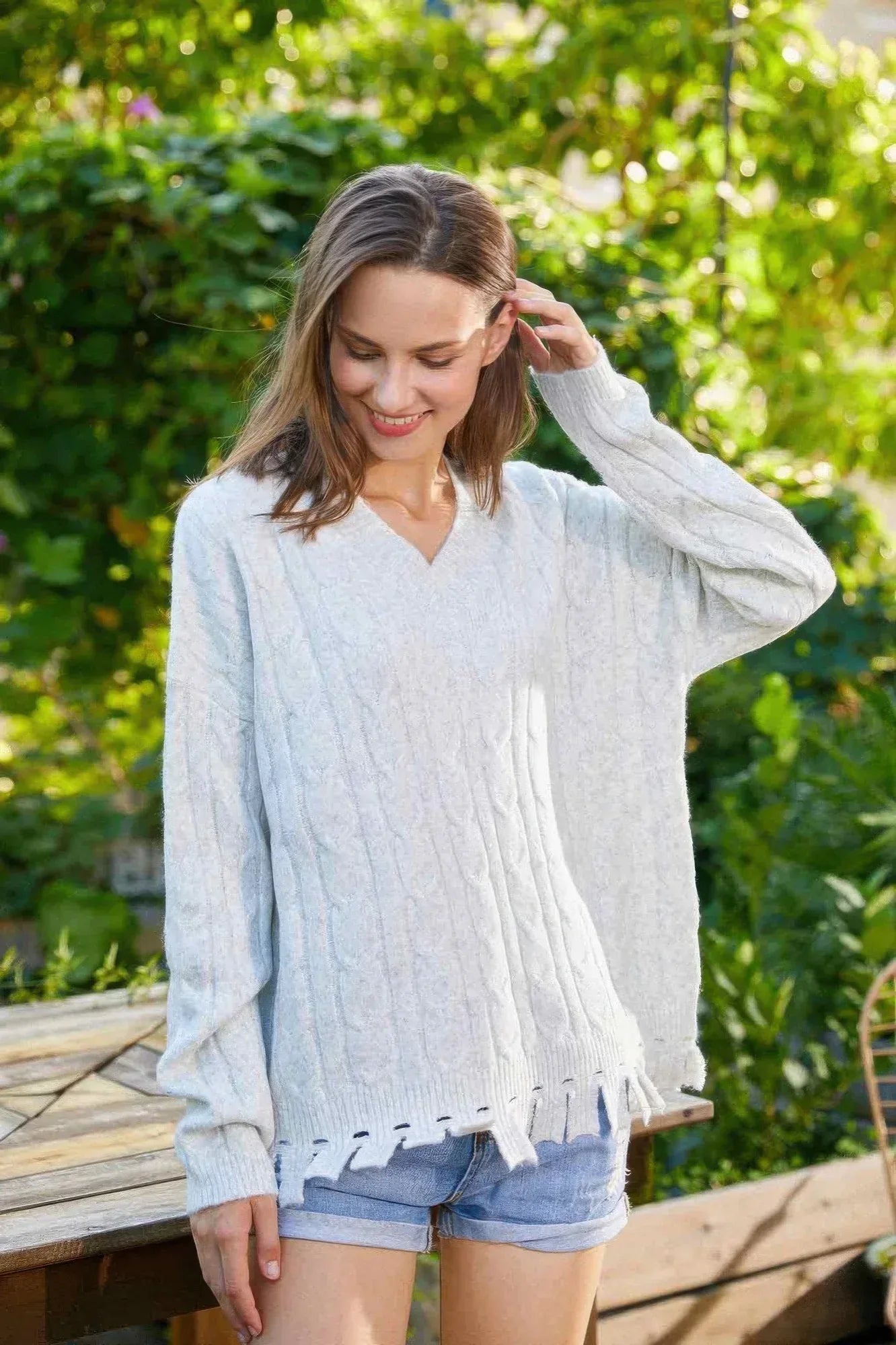 Solid Knit Sweater | Mixtshop LLC