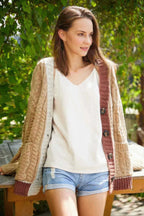 Knit Color Block Cardigan | Mixtshop LLC