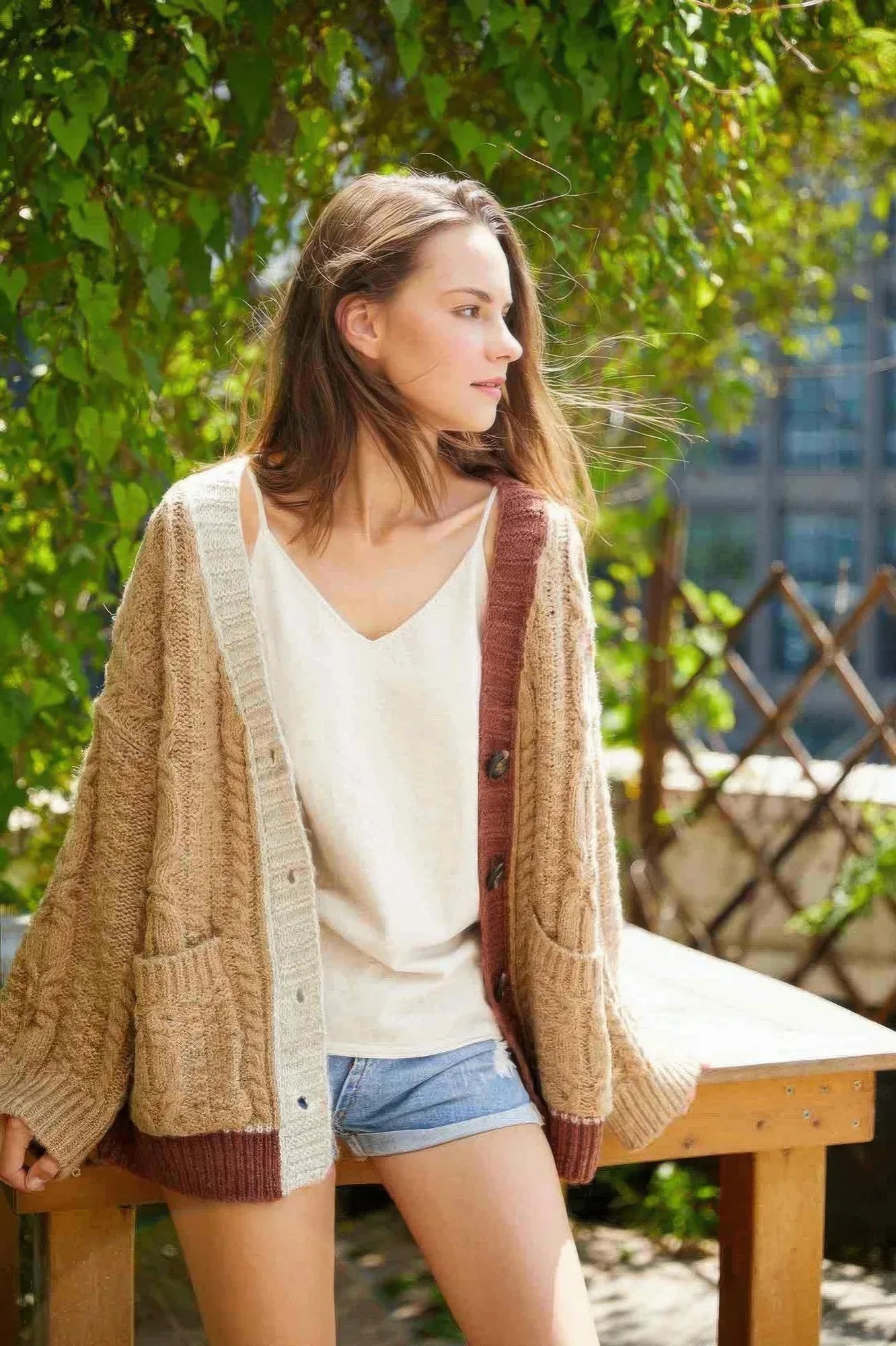 Knit Color Block Cardigan | Mixtshop LLC