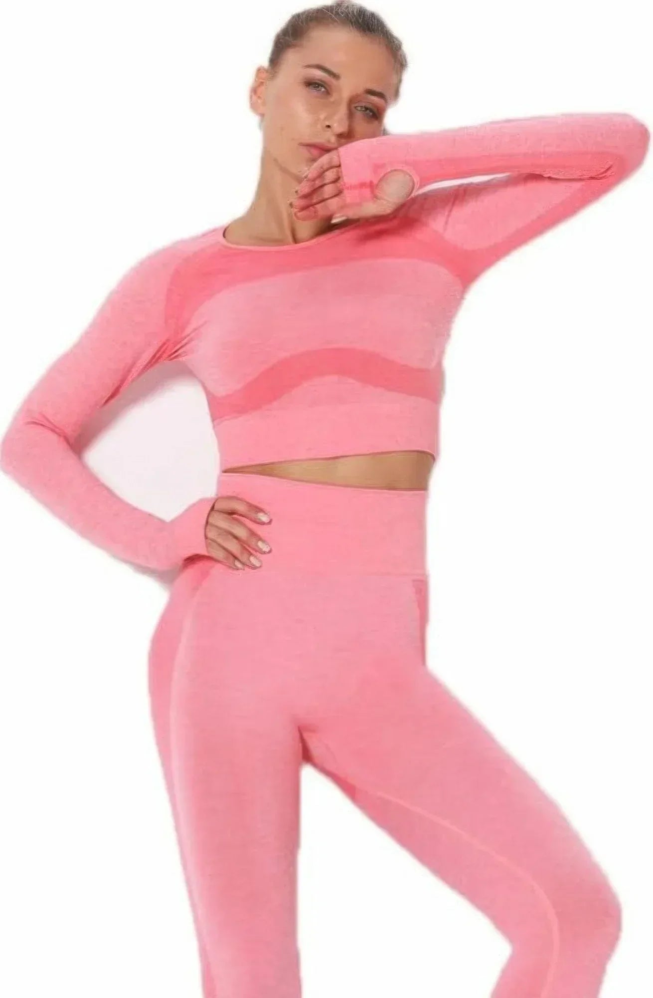 Seamless Long Sleeve Yoga Set | Mixtshop LLC