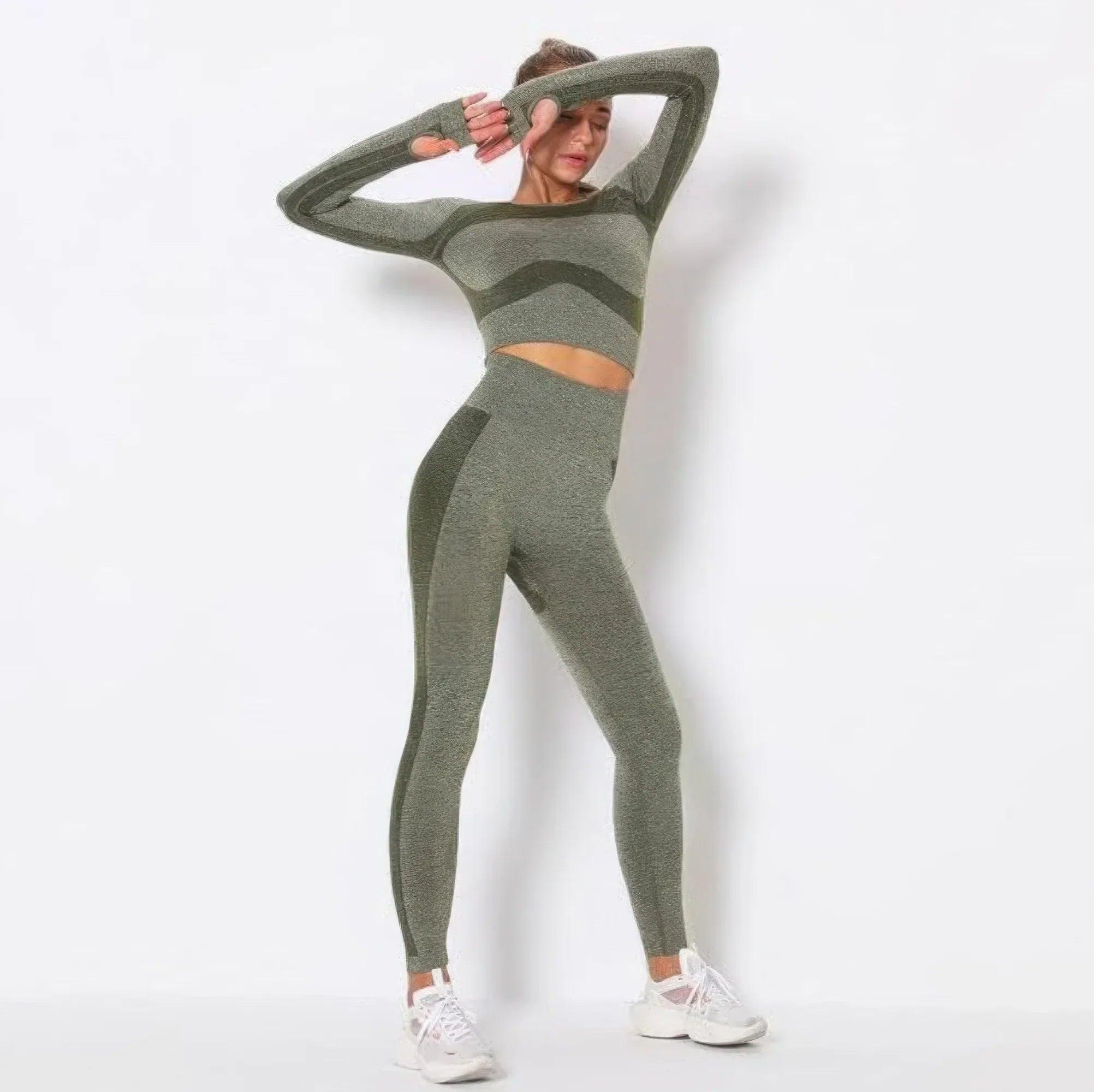 Seamless Long Sleeve Yoga Set | Mixtshop LLC
