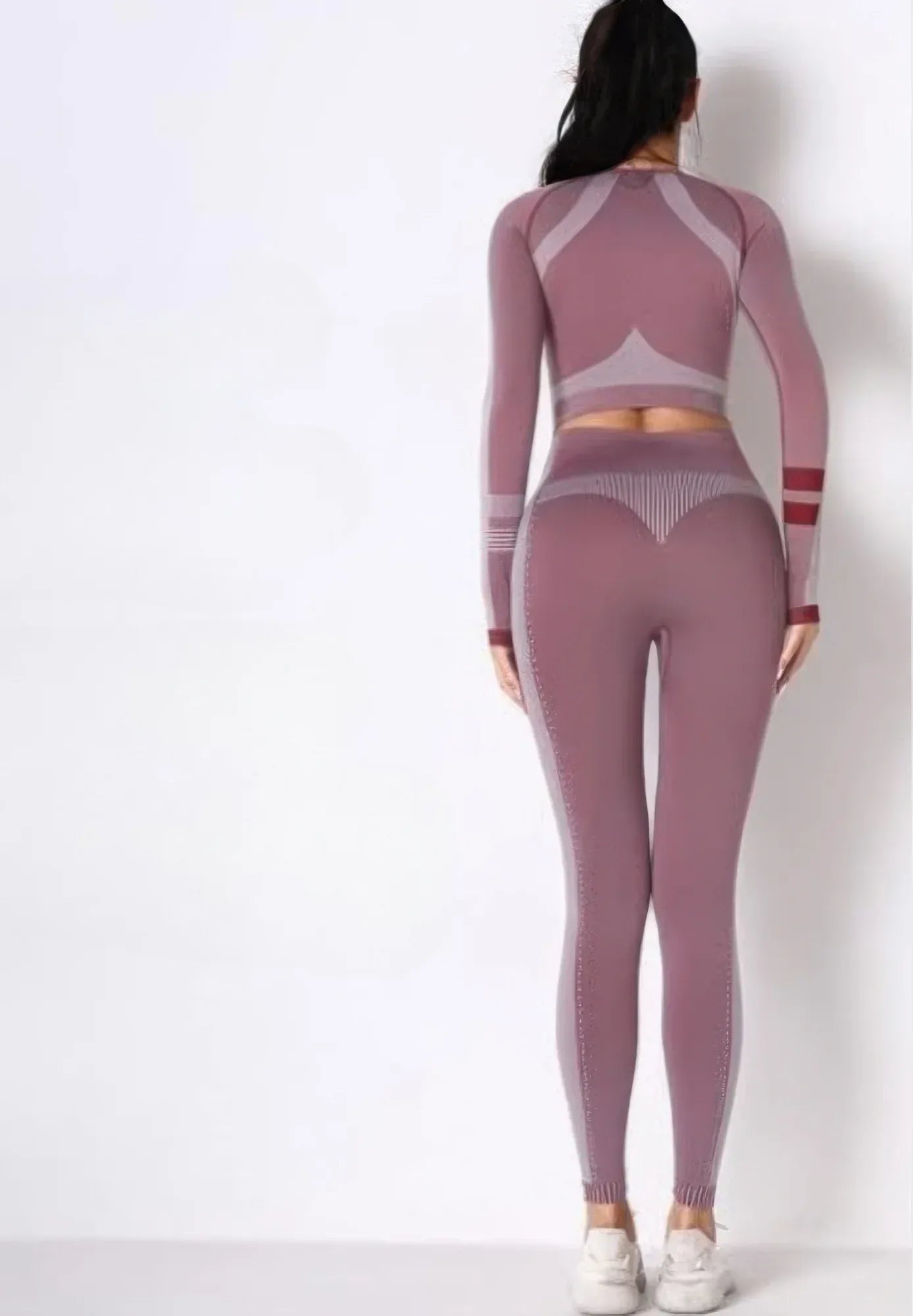 Seamless Long Sleeve Solid Yoga Set | Mixtshop LLC