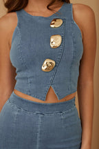 Crop Vest Casual Sets | Mixtshop LLC