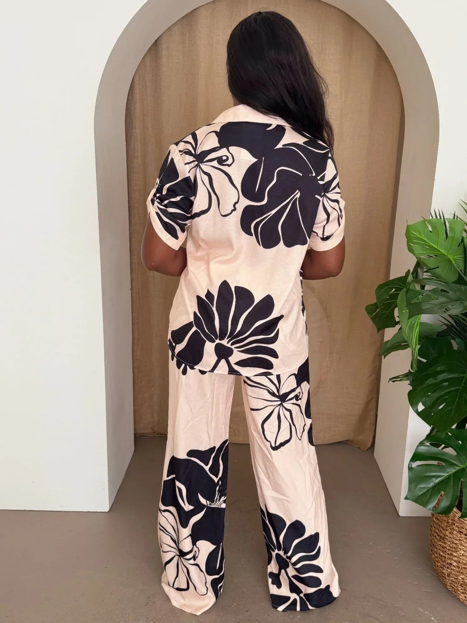 Noir Bloom Pants Set | Mixtshop LLC