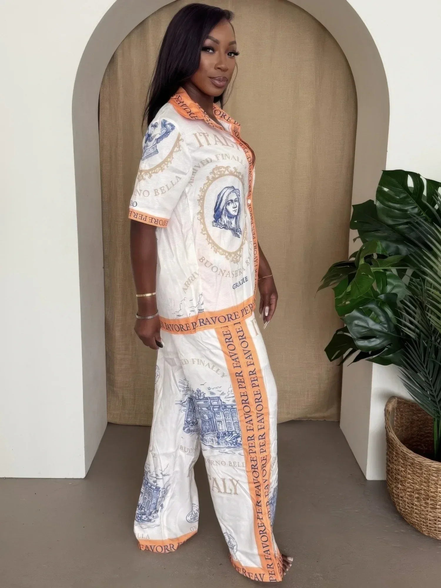Italian Escape Two-piece Set - Resort Chic Secondary image