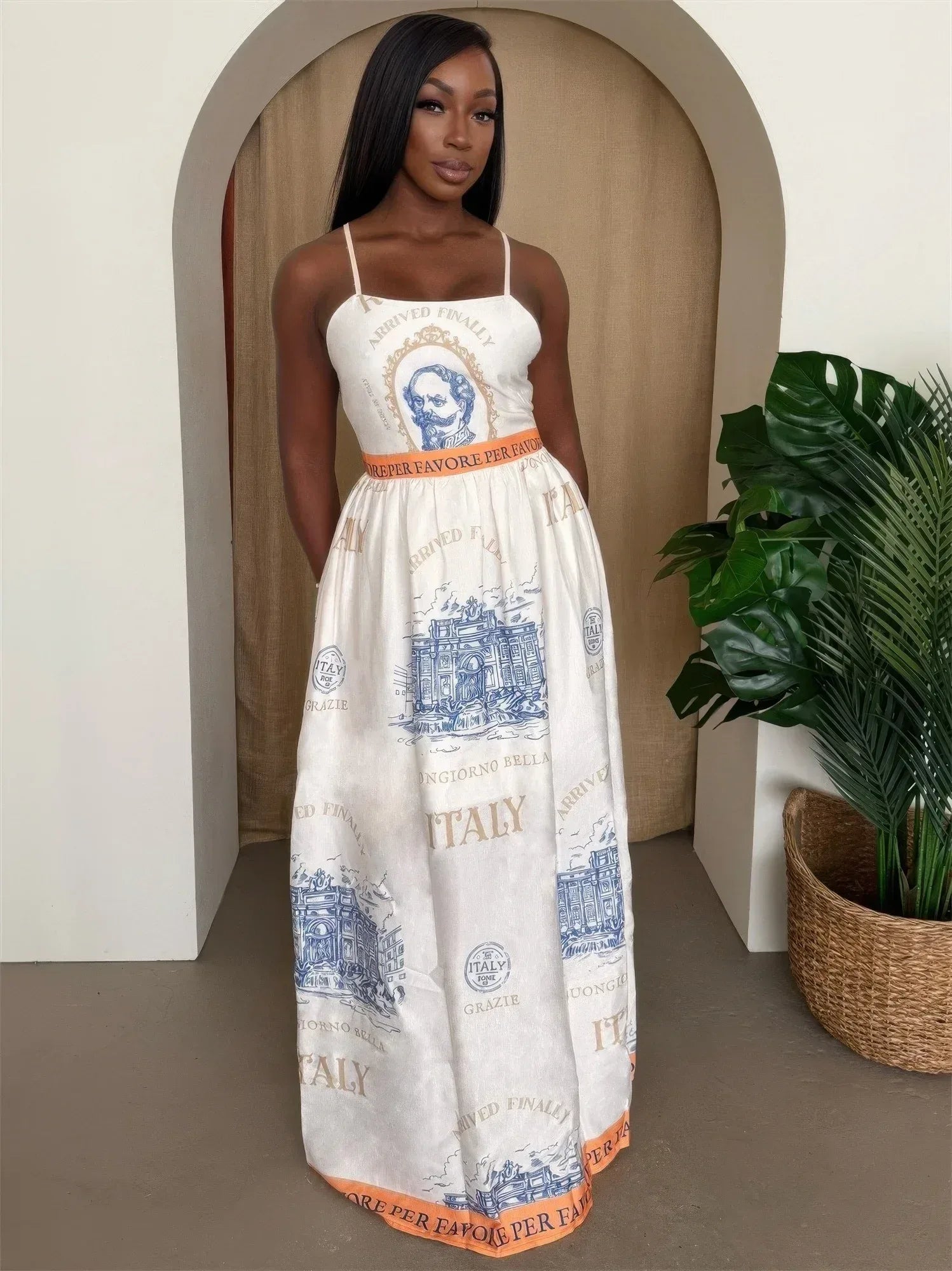 Italian Escape Maxi Dress | Mixtshop LLC Main image