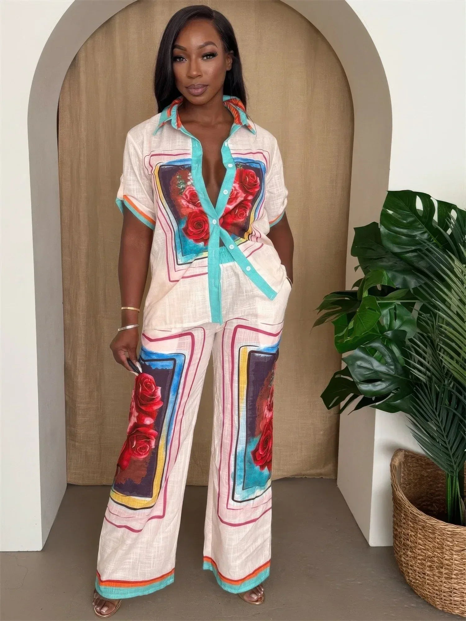 Rosa Frame Button-up Resort Set | Mixtshop LLC