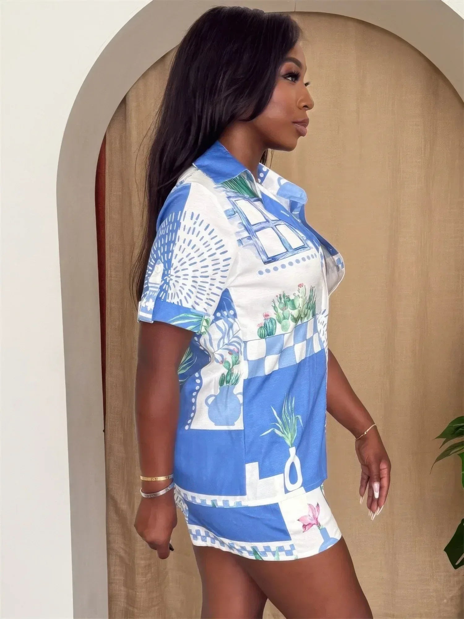 Santorini Sketch Short Sleeve Set Secondary image