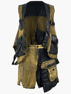 Denim And Faux Leather Two Piece Set | Mixtshop LLC