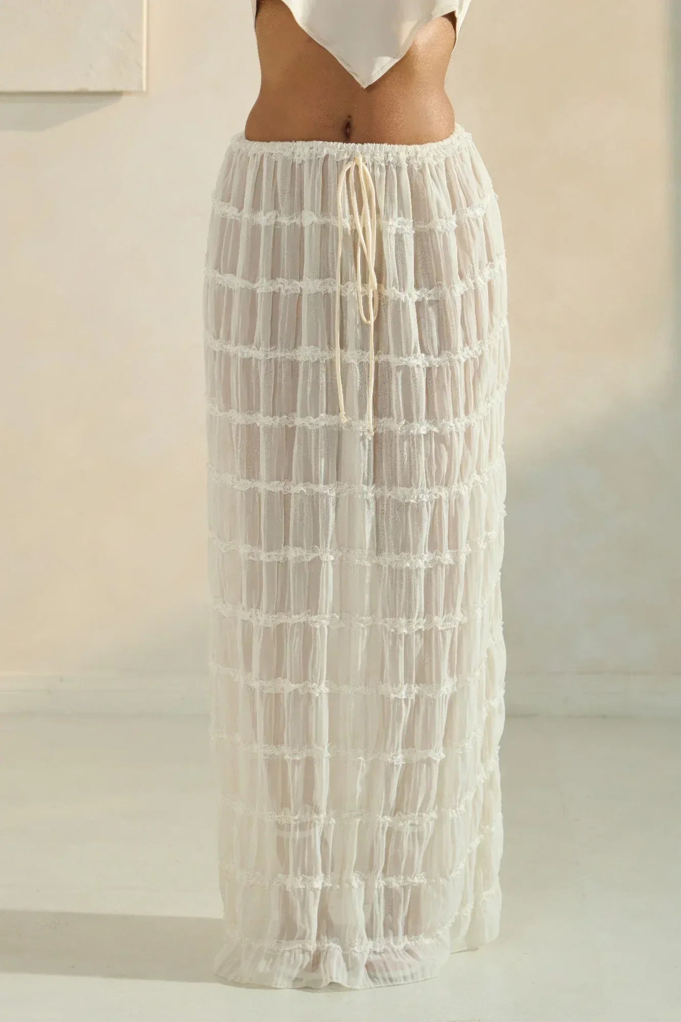 Sky Breeze Sheer Maxi Skirt | Mixtshop LLC