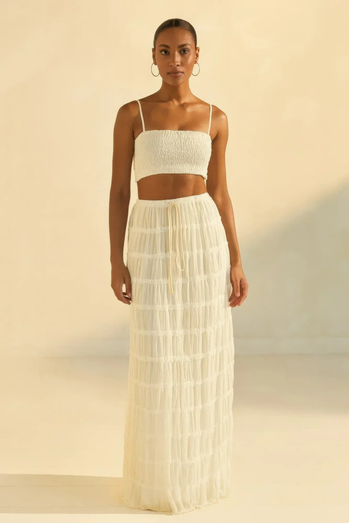 Sky Breeze Sheer Maxi Skirt | Mixtshop LLC