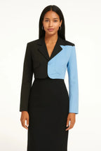 Short Color Block Blazer | Mixtshop LLC