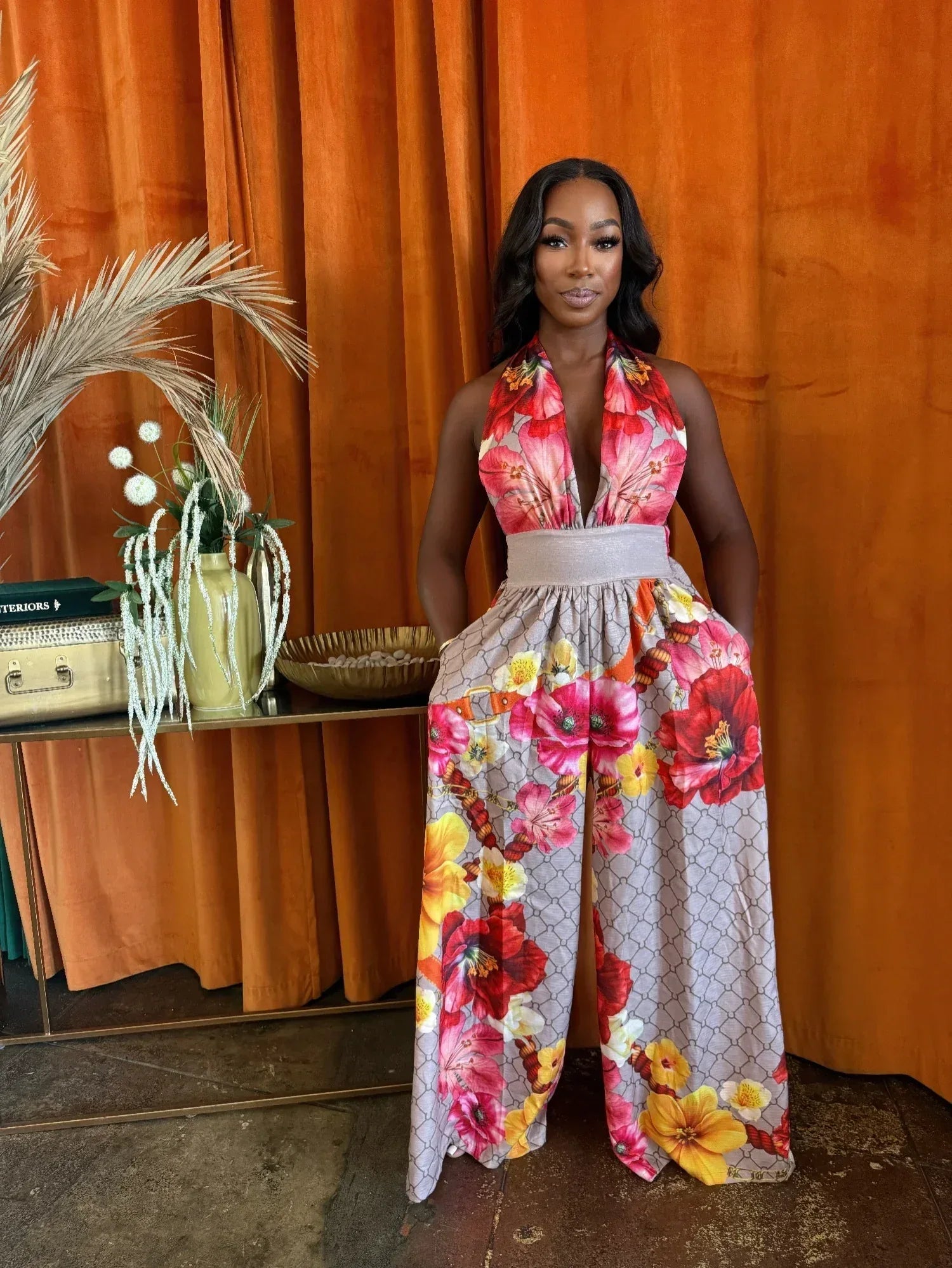 Paradise Bloom Jumpsuit | Mixtshop LLC Main image