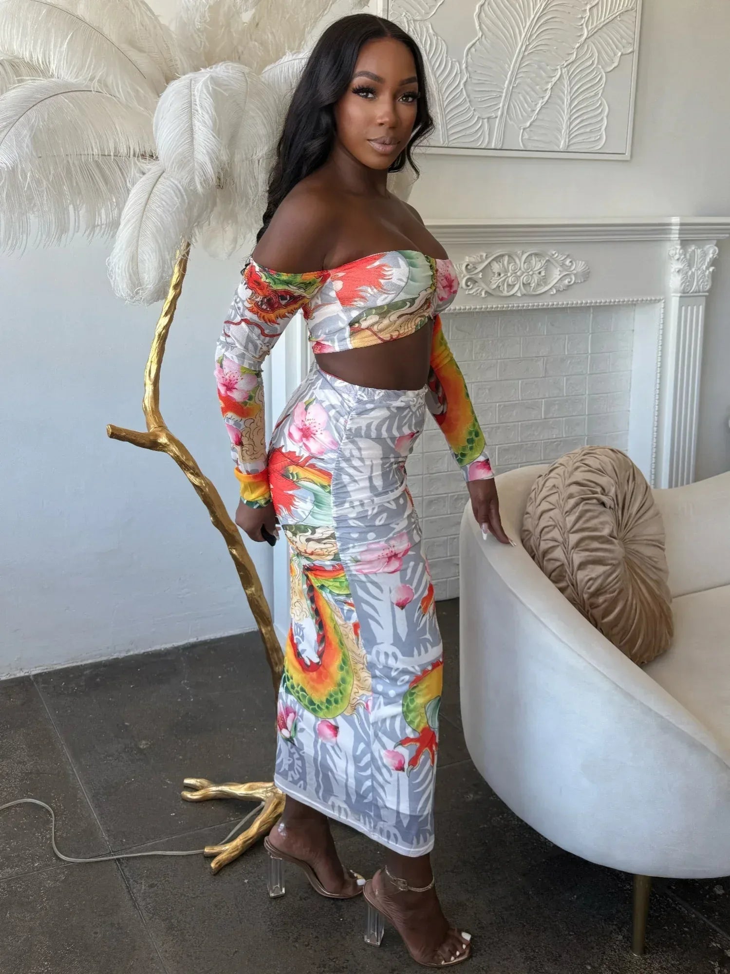 Dragon Empress Mesh Skirt Set | Mixtshop LLC