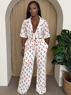 Cherry Pop Wide-leg Set | Mixtshop LLC