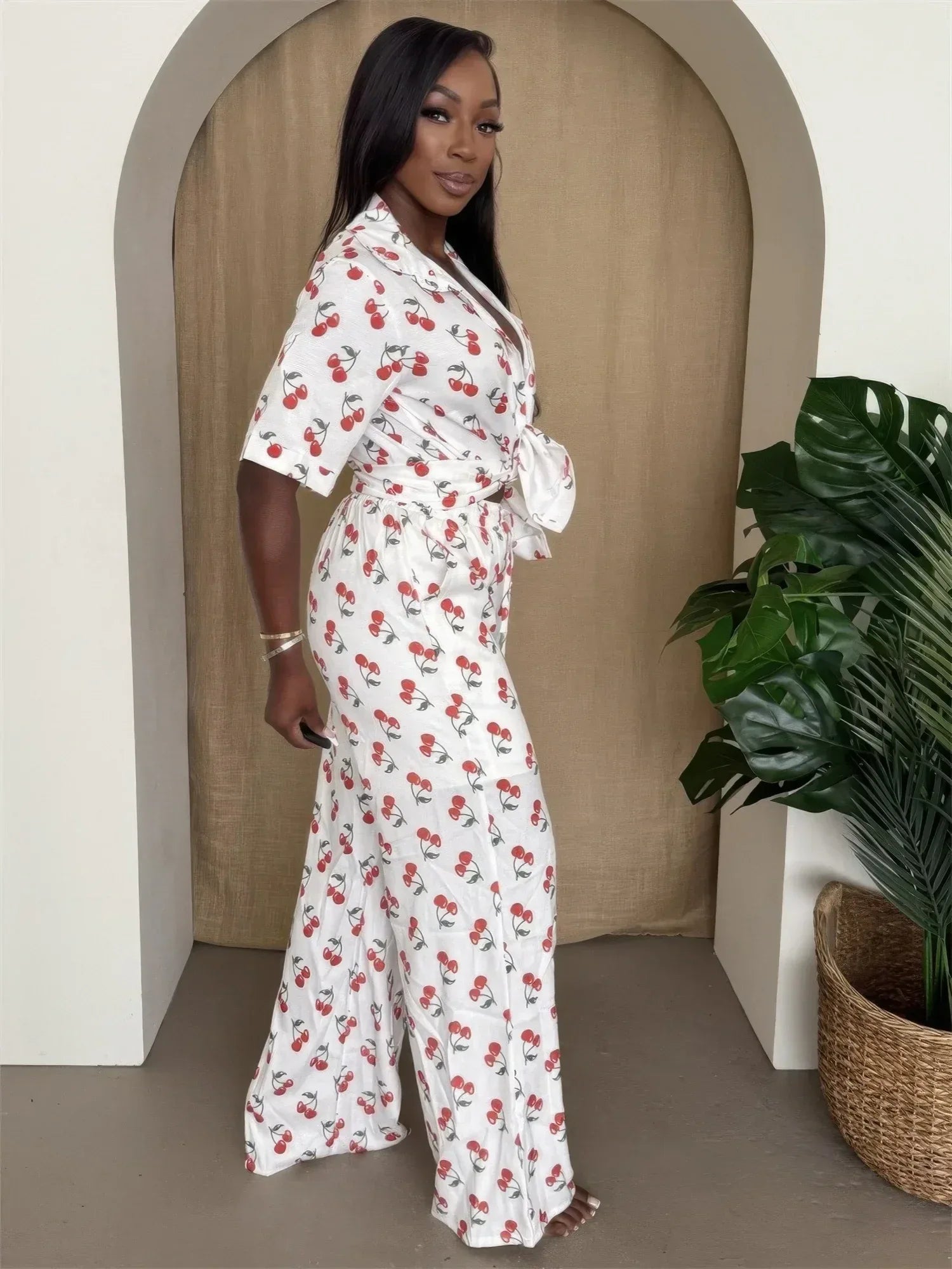 Cherry Pop Wide-leg Set Secondary image