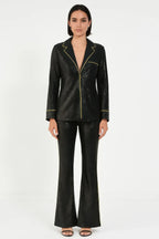 Sequin Collared Two Piece Set | Mixtshop LLC