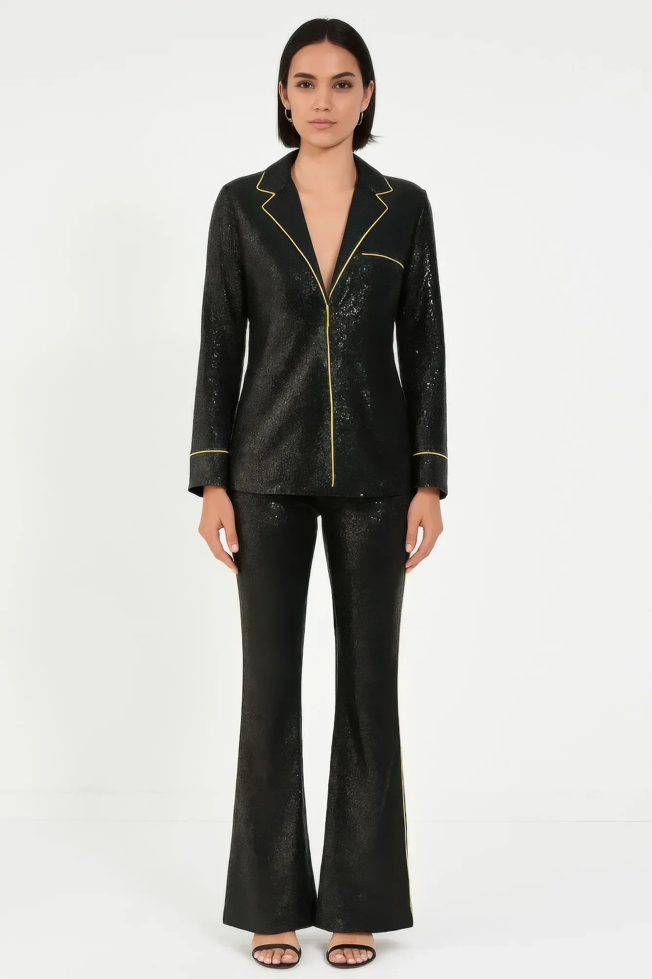 Sequin Collared Two Piece Set | Mixtshop LLC