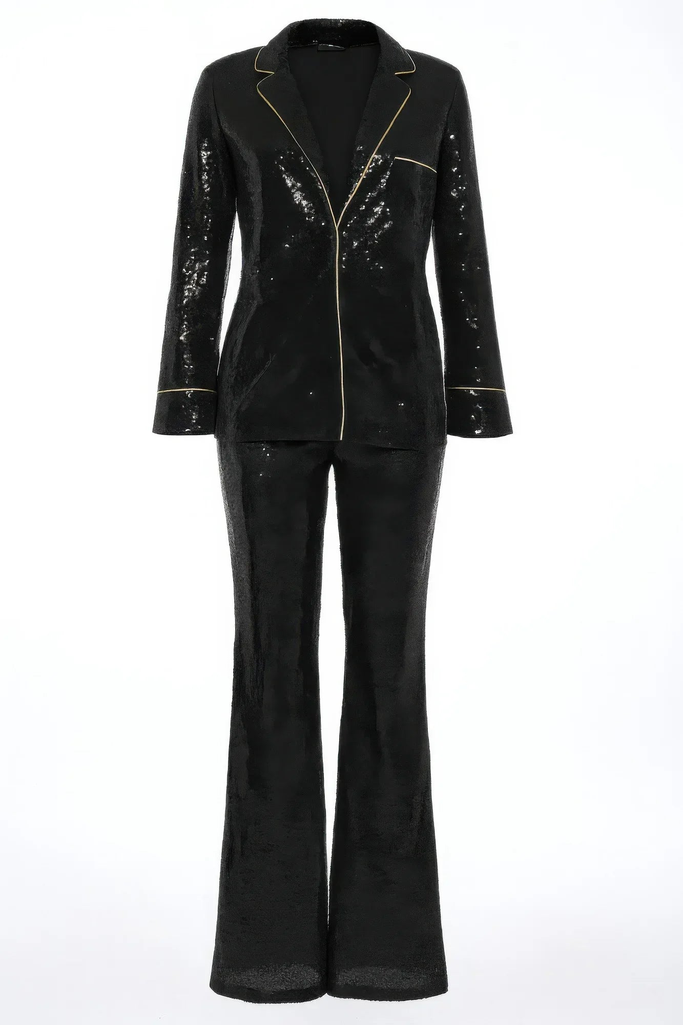 Sequin Collared Two Piece Set | Mixtshop LLC